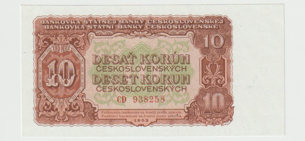 1953 10 Kčš séria KS UNC 1