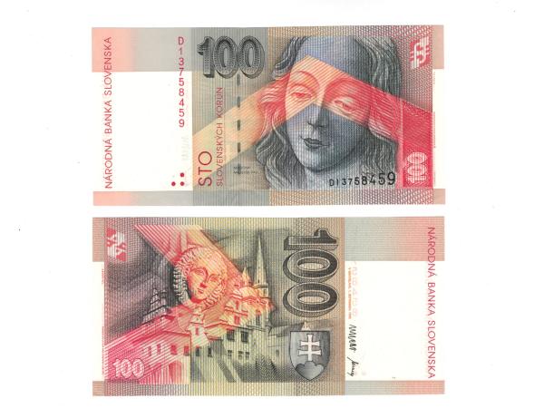100 korún slovenských 1993 Séria D UNC