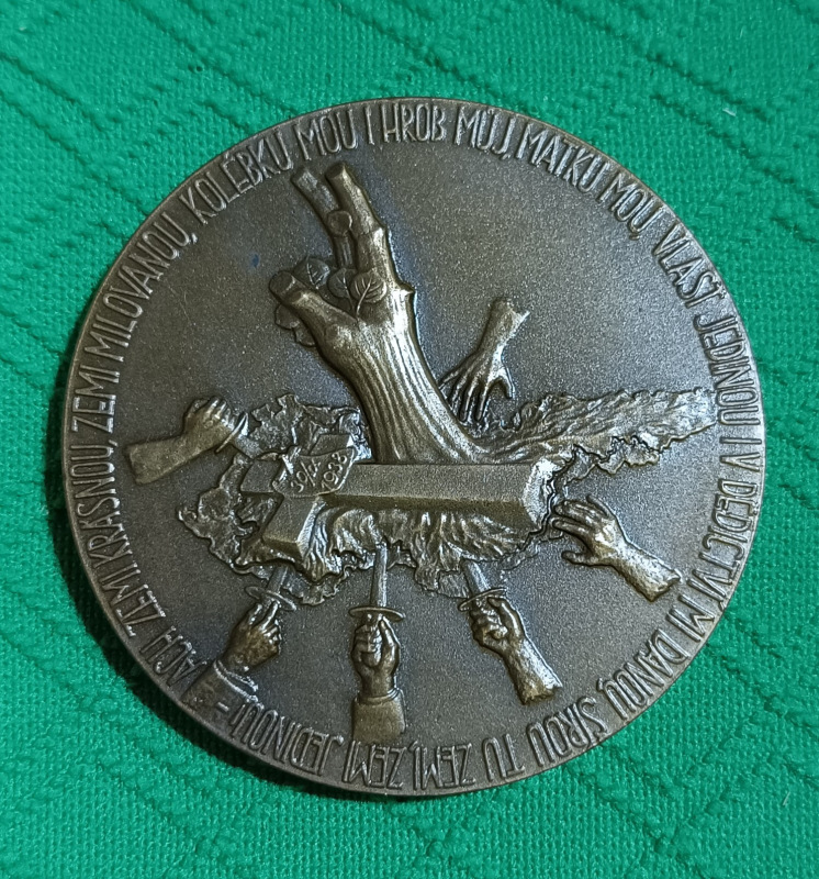 1938 Medaila M. Beutler – Mníchovský diktát 30.9.1938 a 20 rokov ČSR; 65mm 1