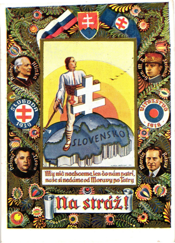 Pohľadnica Na stráž 1939