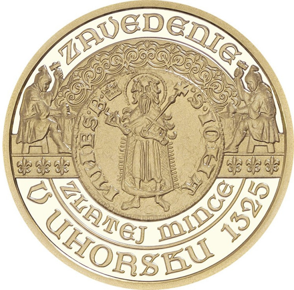 100 EURO/2025 - Zavedenie zlatej mince - florénu v Uhorsku - 700.výročie