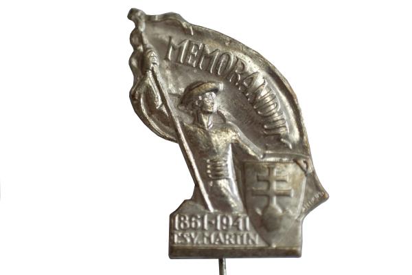 1941 Odznak - Memorandum, T. Sv. MartinSlovenský štát, Štefunko strieborný