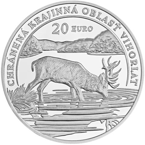 2023 /  Strieborná minca 20€  Bu. - Chránená krajinná oblasť Vihorlat