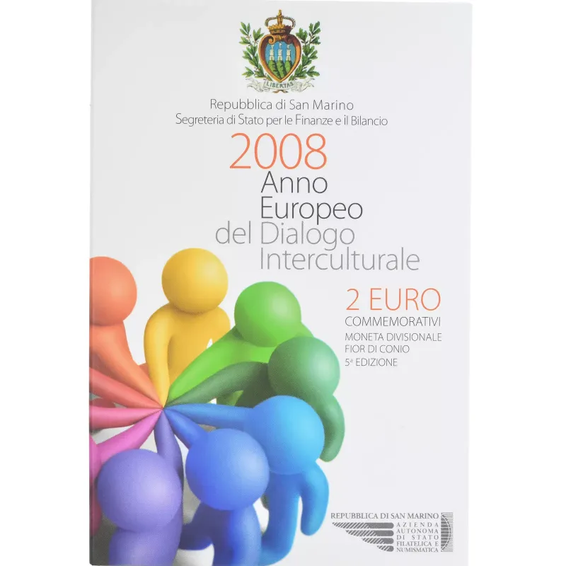 2008 San Maríno 2 eurá Európsky rok medzikultúrneho dialógu