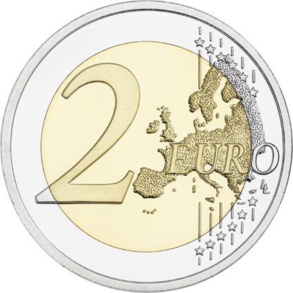 2009 Malta 2 eurá 2 EURO 10. výročia hospodárskej a menovej únie.