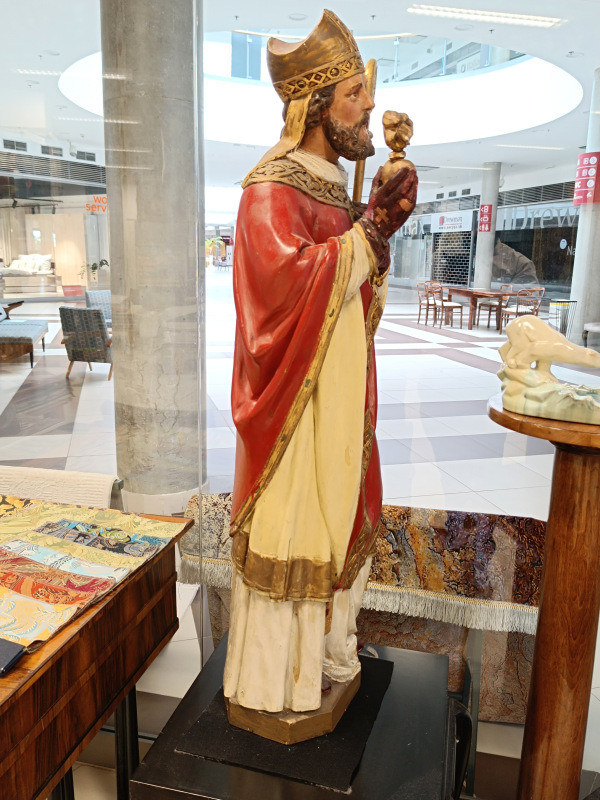 Svätý Augustín veľká socha 19 storočie drevo 3