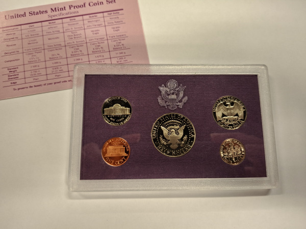 1992 Set mincí USA PROOF UNC 2