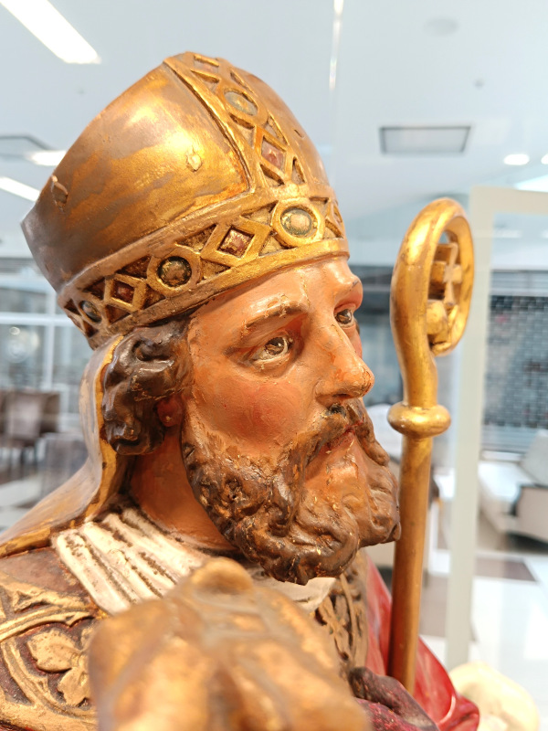 Svätý Augustín veľká socha 19 storočie drevo 6