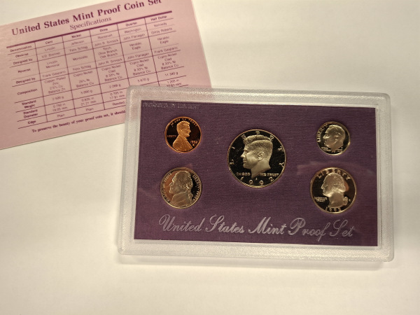 1992 Set mincí USA PROOF UNC 1