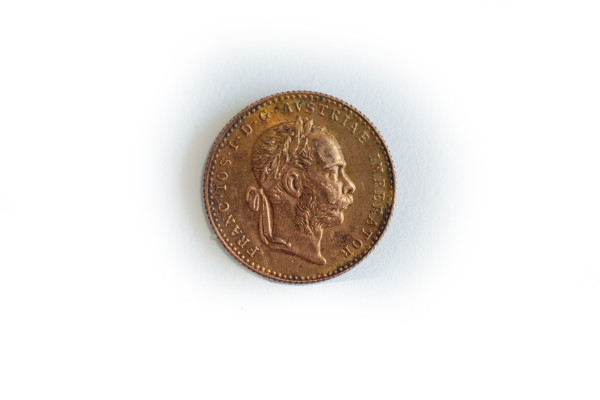 RARITKA skúšobná razba Rakúsko Uhorska Dukát 1915 (medený)