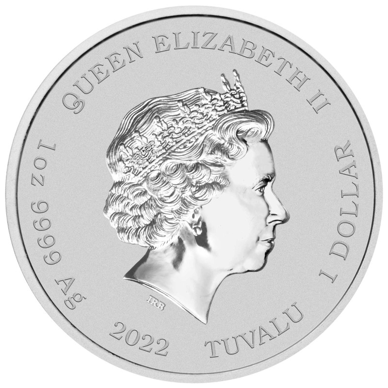 2022 Dollar Tuvalu BU 1 Oz Ag Homer Simpson 1