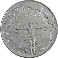 Pamätná strieborná minca. 200 kč 1994 Ochrana a tvorba životného prostredia