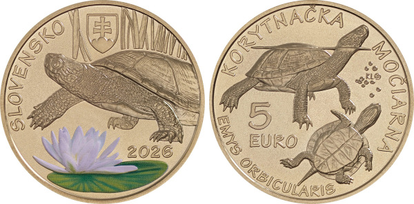 2026 Minca 5€ - korytnačka močiarna 2