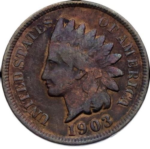 1 Cent 1903 USA Indiánska hlava