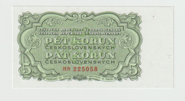 1953 5 Kčš séria HN stav UNC