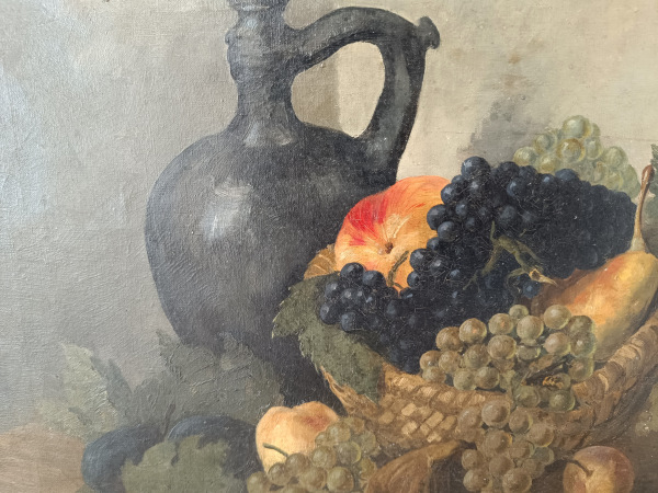 Obraz krásne zátišie. Začiatok 20 storočia. 2