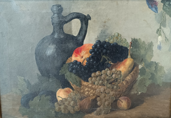 Obraz krásne zátišie. Začiatok 20 storočia.
