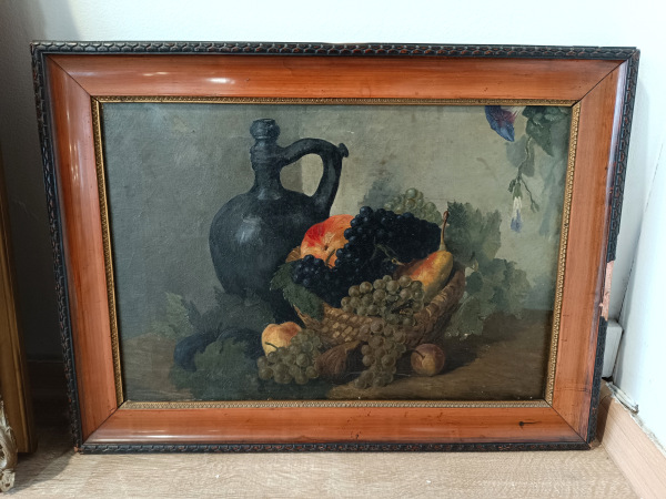 Obraz krásne zátišie. Začiatok 20 storočia. 1