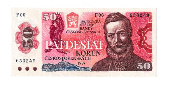 1987 50 korun Štúr Séria F
