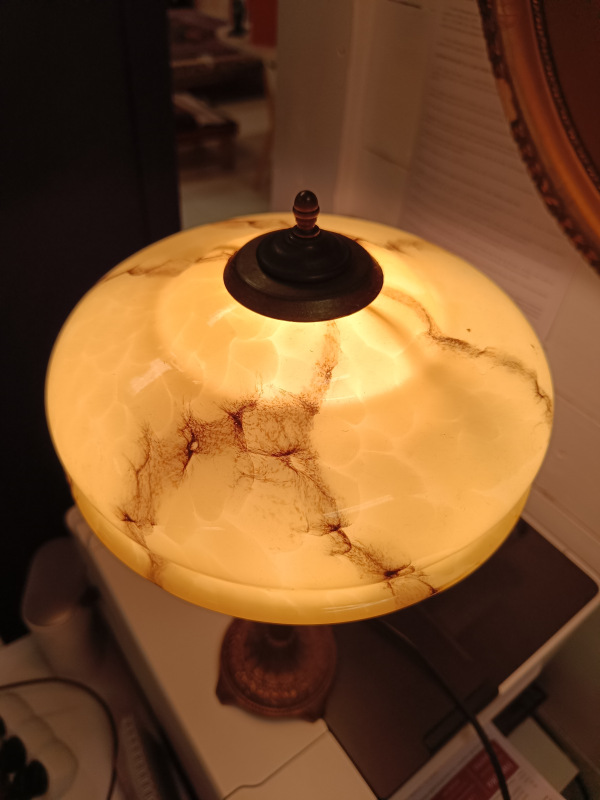 Jugendstil secesná nočná lampa 2