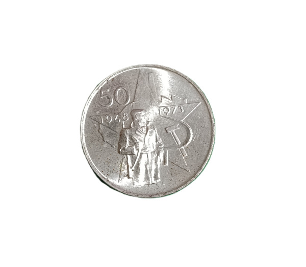 1973 50 Kčs - Víťazný február - 25. výročie