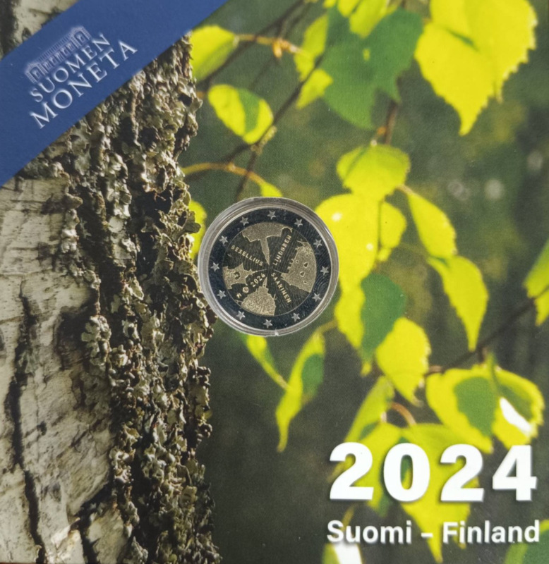 2024 Fínsko 2 eurá Architektúra Proof