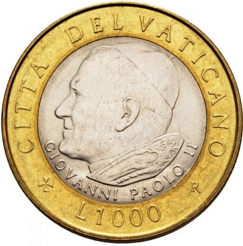 Vatikán 2001 1000 líra unc Ján Pavol II