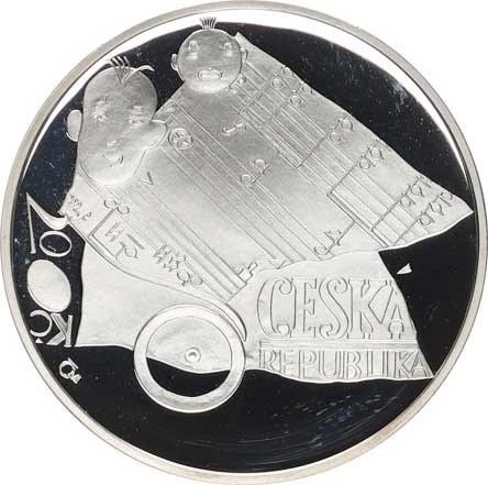 Strieborná minca 200 Kč 2006 - Jaroslav Ježek PROOF