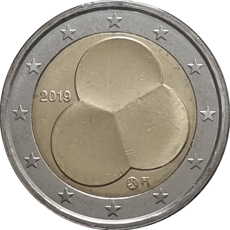 2019 2 EURO Fínsko -Ústavný zákon z roku 1919