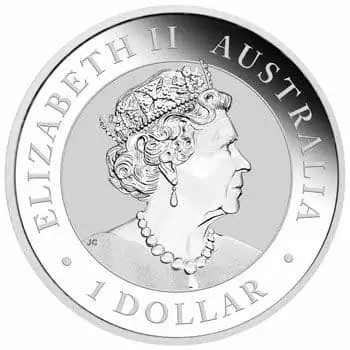 2021 Dollar Austrália BU 1 Oz Ag Australian Nugget 1