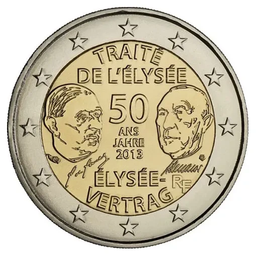 2013 2 EURO Nemecko -Elyzejská zmluva set A D F G J