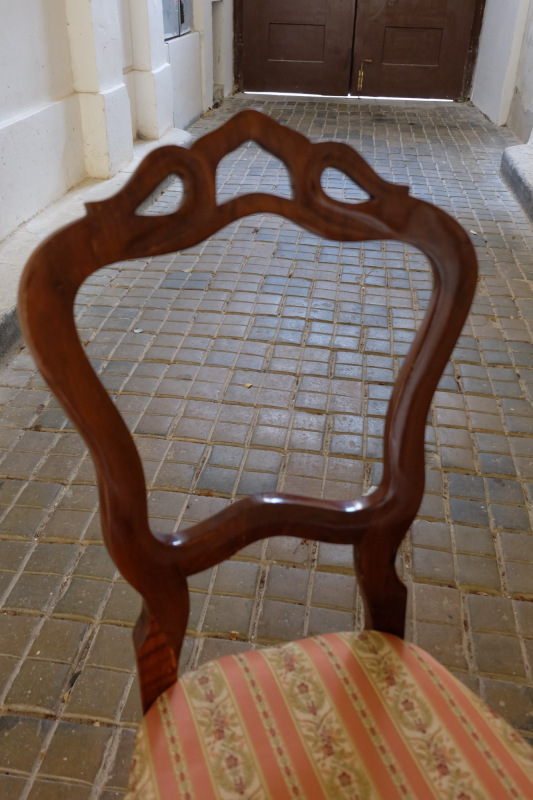 1820-1845 Biedermeier stoličky A B prečalúnené 3