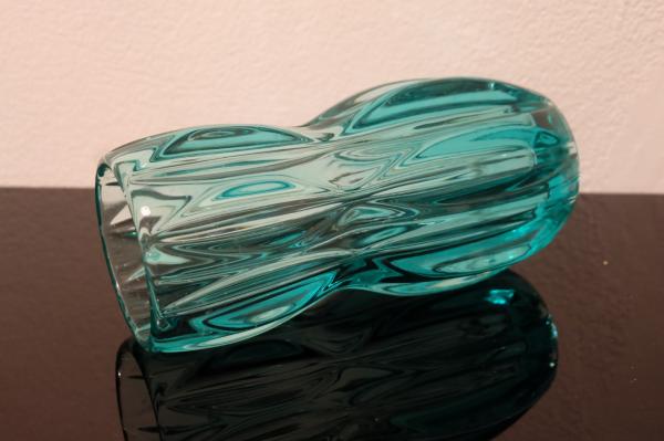 Retro váza z hutného skla Jan Schmid