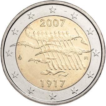 2007 2 Euro Fínsko - 90. výročie nezávislosti Fínska