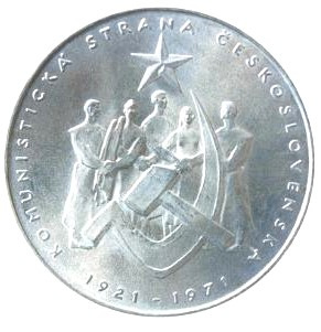 1971 50 Kčs - 50. výročie založenia KSČ