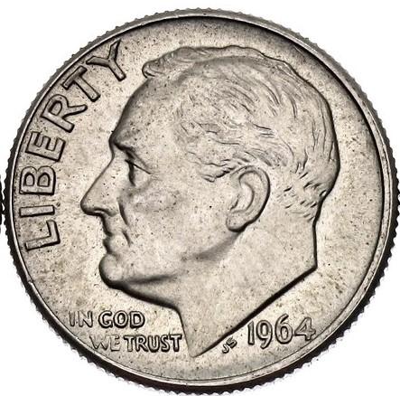 1964 1 Dime