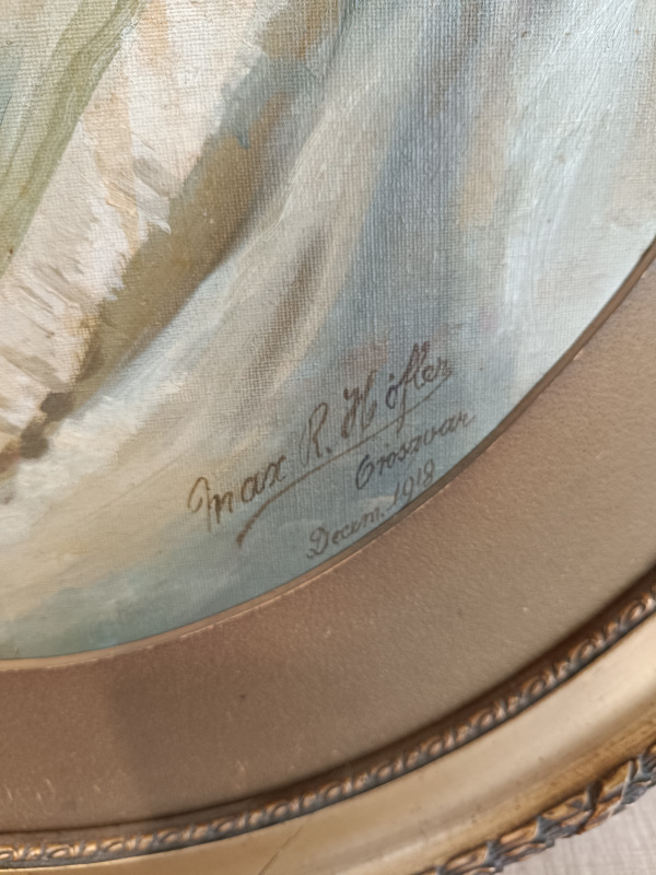 1918 Max R Höfler Dáma olejomaľba 1