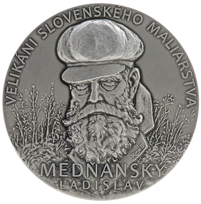 Strieborná medaila - Velikáni Slovenského maliarstva - Ladislav Medňanský