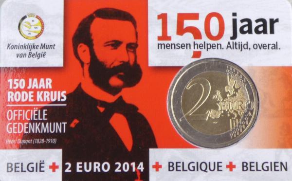 2014 Belgicko 2 eurá Červený kríž