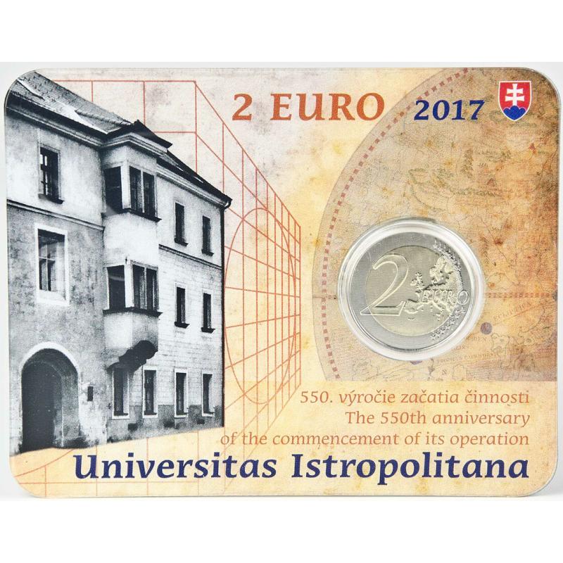 Slovensko 2 euro 2017 Univerzita Istropolitana Karta