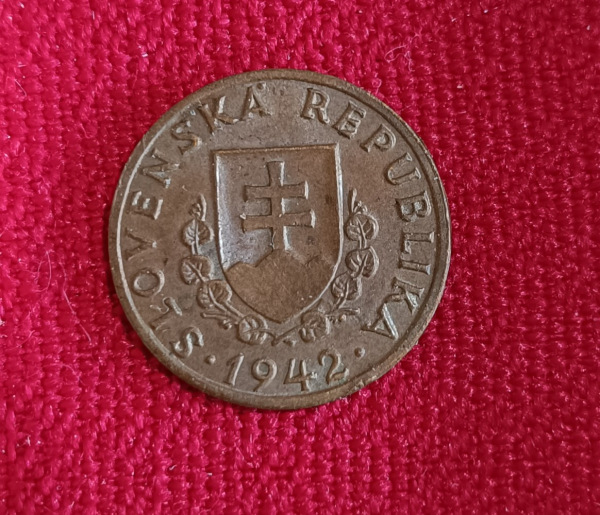 1942 20 Halierov CuZN Slovenský Štát UNC 1