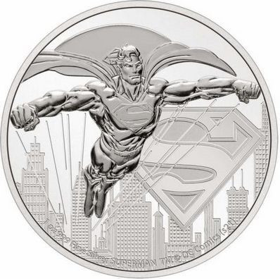 2021 2 Dollars Niue BU 1 Oz Ag Superman