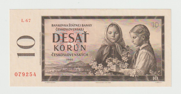1960 10 Kčš séria L67 UNC
