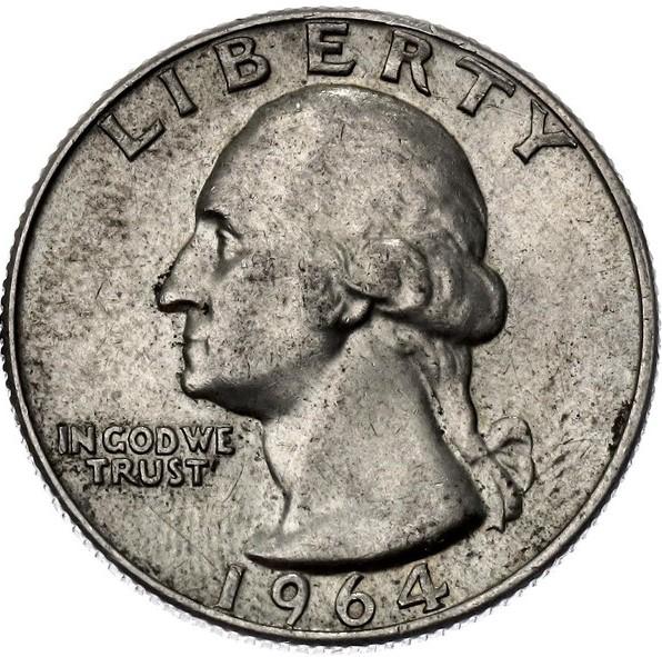 1964 Quarter dollar