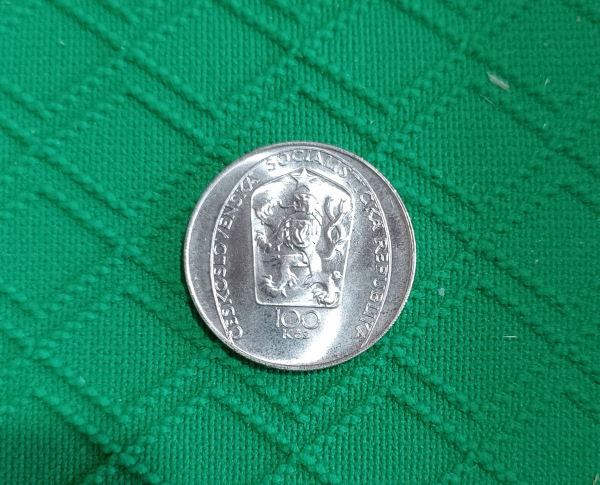 1985 100 Kčs- Petr Brandl - 150. výročie úmrtia 1