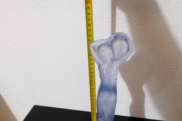 1925 Sklenená socha"Dívka se džbánem" z kolekcie skla INGRID KOMPLET! 4