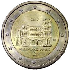 2017 2 EURO Nemecko - Rheinland Pfalz J