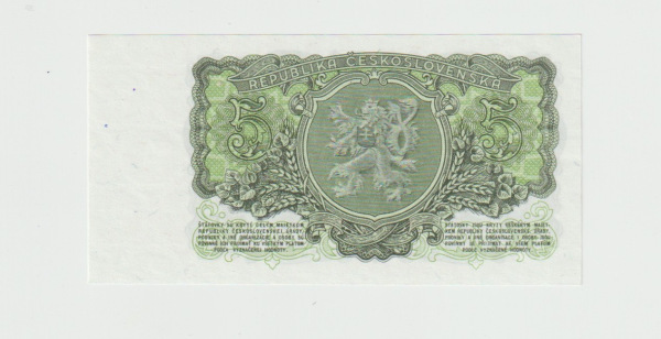 1953 5 Kčš séria AT stav UNC