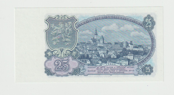 1953 25 Korún Žižka Československo UNC MC 1