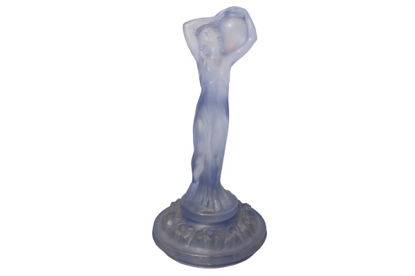 1925 Sklenená socha"Dívka se džbánem" z kolekcie skla INGRID KOMPLET!